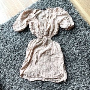 Zara Summer Dress S White & Pink